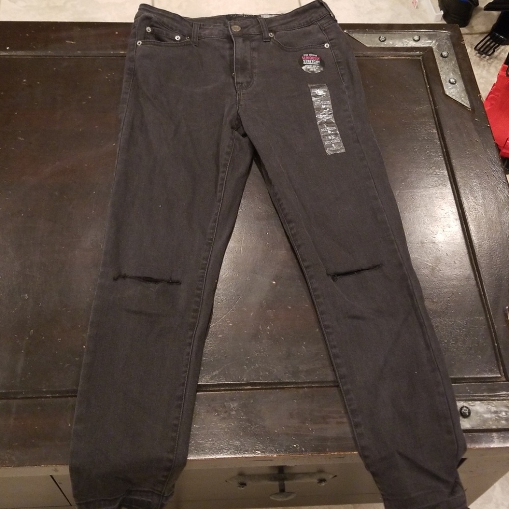 Black high waisted woman Jean's size 8 - Picture 1 of 4